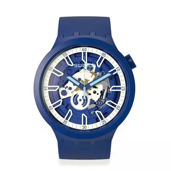 Часы Swatch ISWATCH BLUE BIG BOLD SB01N102 Синий [Swatch] синий