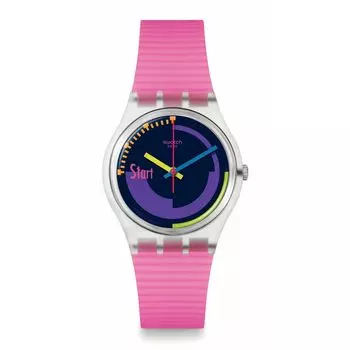 Часы SWATCH NEON PINK PODIUM SO28K111 Pink [Swatch] чистый