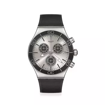 Часы SWATCH OUTDOOR Новые Irony Chrono YVS486 Черные [Swatch] Мужские серый