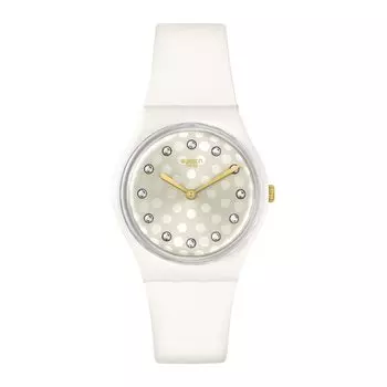 Часы Swatch SPARKLE SHINE Праздничная коллекция SO31W109 Белый [Swatch] белый