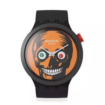 Часы Swatch SPOOKY TIME BIG BOLD SB03B700 Black [Swatch] ЭТО чёрный