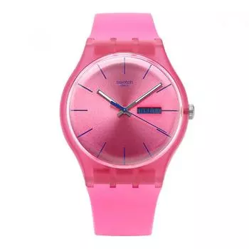 Часы SWatch Suop700 Pink Rebel Public из уретана SUOP700