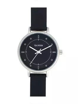 Часы TEA SPOON Basic Rubber Belt Watch Black [Подписаться] N01522S-1 BK/BK женские чёрный