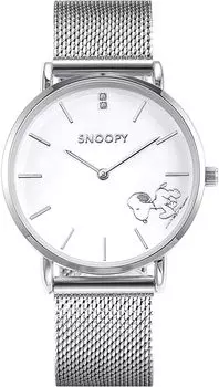 Часы Thin Diamond Waterproof с японским механизмом Peanut Woodstock [SNOOPY] (Серебряный) [Элемент] серебряный