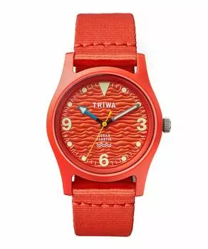 Часы TIME FOR OCEAN PLASTIC Регулярный импорт Швеция Скандинавский дизайн TRIWA/Toriwa Мужская и женская (унисекс) TFO103-CL153512 коралловый