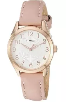 Часы Timex Briarwood TW2T66500 кварцевые 3 ATM водонепроницаемые минеральное стекло серебристый циферблат латунь [TIMEX] женские [Товар]