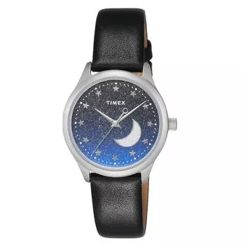 Часы Timex Celestial Blue Dial Brass Mineral Glass Quartz 33MM America Watch TW2V49200 Black [TIMEX] Женские [Товар]