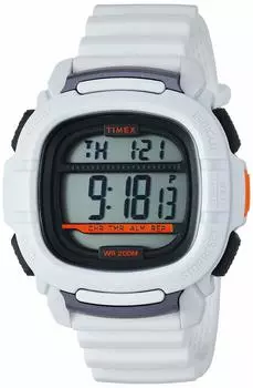 Часы Timex Command 47 мм с силиконовым ремешком, белые, мужские белый