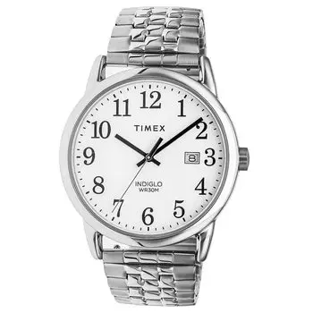 Часы Timex EASY READER BOX SETS Белый циферблат Нержавеющая сталь Минеральное стекло Кварцевые 38 мм Американский часовой бренд TWG063200 Унисекс Серебряный [TIMEX] [Товар]