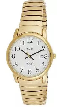 Часы Timex Easy Reader T2H301 кварцевые водонепроницаемые до 3 АТМ минеральное стекло белый циферблат латунь [TIMEX] мужские [Товар] белый