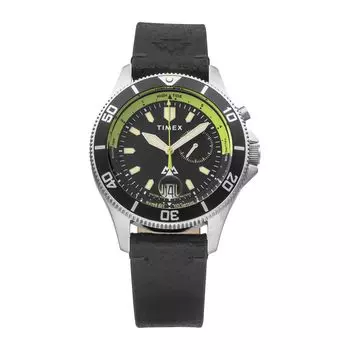 Часы Timex Expedition North с черным циферблатом из нержавеющей стали и минеральным стеклом, кварцевые, 41 мм, американский часовой бренд TW2W21900, унисекс, черные [TIMEX] [Товар] чёрный