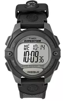 Часы Timex Expedition T40941 кварцевые 10 ATM водонепроницаемые пластиковые черные циферблаты из смолы [TIMEX] мужские [Товар]