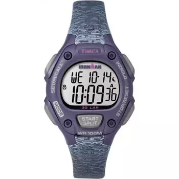 Часы Timex Ironman Classic 30 среднего размера с фиолетовой/серой текстурой