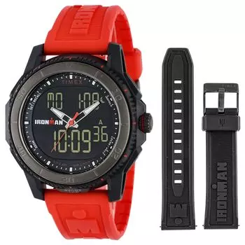 Часы Timex Ironman TWG062500 цифровые ежедневные водонепроницаемые минеральное стекло цифровой циферблат смола [TIMEX] мужские [Товар]