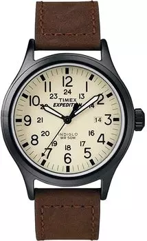 Часы Timex Men s Expedition Scout 40, мужские, стандартные, коричневые/кремовые (Коричневый/Кремовый)