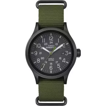 Часы Timex Men s Expedition Scout 40, мужские, стандартные, зеленые, слип-сквозь