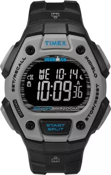 Часы Timex Men s Iron Man Classic 30 38 мм, черные/цифровые черные/черные. , хронограф.