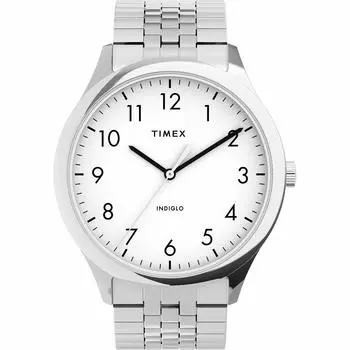 Часы Timex Men s Modern EasyReader 40 мм, серебристый/белый цвет. ,