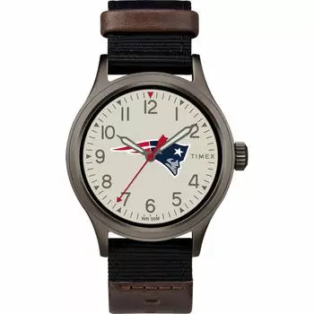 Часы Timex Men s TWZFLIOMB NFL Clutch Detroit Lions, New England Patriots, без размера, современные