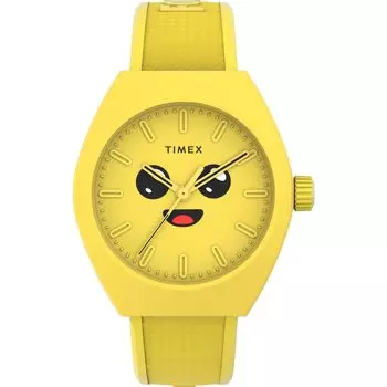 Часы Timex Men s Urban Pop x Fortnite 40 мм - желтый ремешок, желтый циферблат, желтый корпус, желтый, современный