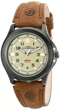 Часы Timex Mens Expedition Brown с кожаным ремешком