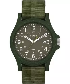 Часы Timex Reclaim Ocean Khaki Dial Tide Ocean Material Quartz 40MM Watch Brand TW2V96000 Unisex Khaki [TIMEX] хаки