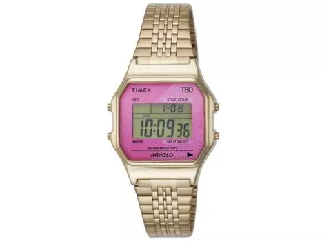 Часы TIMEX Timex80 TW2V19400 унисекс кварцевые золотые браслет из нержавеющей стали корпус из латуни