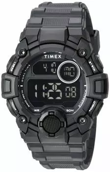 Часы Timex TW5M27400 DGTL 50 мм с черным ремешком из смолы для мужчин, A-Game