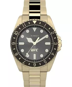 Часы Timex UFC Men s Debut 42 мм, золотистый/черный/золотистый оттенок, Debut 42 мм