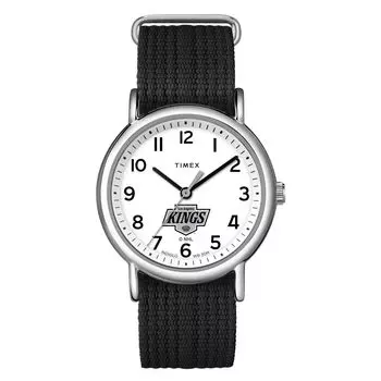 Часы Timex Uni Weekender 38 мм - LA Kings Slip-Through Single Layer Strap, черные