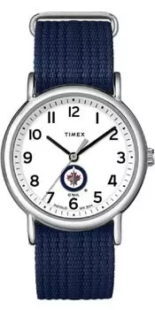 Часы Timex Uni Weekender 38 мм с однослойным ремешком, Winnipeg Jets, Weekender 38 мм.