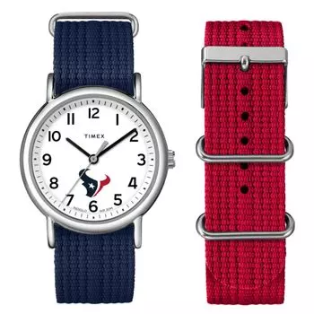 Часы Timex Uni Weekender Box Set 38 мм - Houston Texans, синие