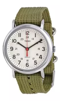 Часы Timex Weekender Slip-Through Casual Watch - Оливково-зеленый