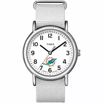 Часы Timex Women s NFL Weekender 38 мм, Miami Dolphins, часы NFL Weekender 38 мм