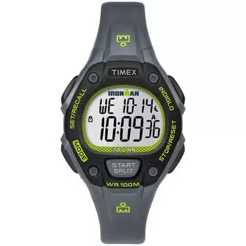 Часы Tinex Iron Man 30Lap Digital Quartz M Size Watch One Size (Таймекс) Женский черный/лаймовый