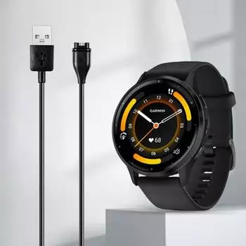 Часы Тип C Зарядный Кабель Передачи Данных Защита От Помех Защита От Короткого Замыкания Низкий Уровень Пульсации Зарядное Устройство Кабель Замена для Garmin Black 1m USB