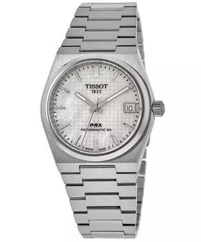 Часы Tissot PRX T-Classic Powermatic 80 Белый перламутровый циферблат Автоматические T137.207.11.111.00 100M Часы унисекс белый