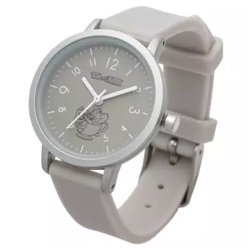 Часы Том и Джерри Аналоговые силиконовые поясные часы Line Art Rubber Watch Taffy Grey [Fieldwork] женские TAJ005-2