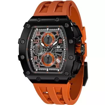 Часы TSAR BOMBA, наручные часы, водонепроницаемые, 5ATM, тип «тонно», часы Tokei, деловые, из нержавеющей стали, спортивные, роскошные, модные, повседневные, бочкообразные
