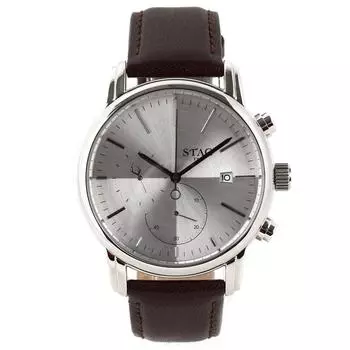 Часы TYO STAG TYO Simple Chronograph STG021S1 Brown [Stag Japan] Мужские