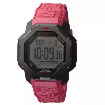Часы UFC Knockout Digital Quartz 10 ATM Water Resistant Acrylic 49mm TW2V88200 Red [TIMEX] Mens [Item] чёрный
