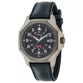 Часы UFC Reveal Blue Dial Quartz 100M Waterproof Mineral Glass 41mm TW2V85700 Black [TIMEX] Mens [Item] синий