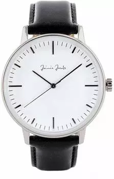Часы UHR LEHEL SUNRISE, сделаны в Германии, белые [Джейми Джейкобс] MIDNIGHT, (корпус циферблата серебристый)