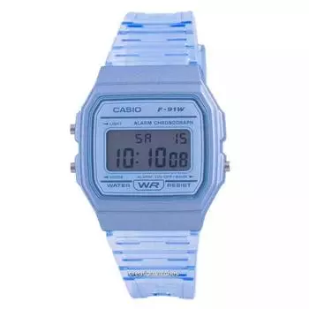 Часы унисекс Casio Youth Blue Resin Digital F-91WS-2 F91WS-2 синий