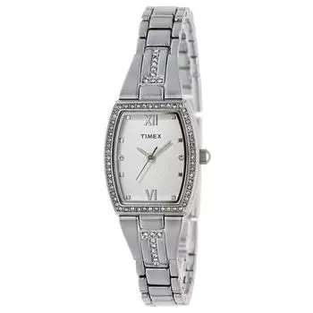 Часы унисекс Timex Main Street TW2W95600 кварцевые ежедневные водонепроницаемые минеральное стекло белый циферблат латунь [TIMEX] [Товар] белый