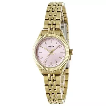 Часы унисекс Timex Trend TW2W90800 кварцевые 50M водонепроницаемые минеральное стекло розовый циферблат нержавеющая сталь [TIMEX] [Товар] розовый