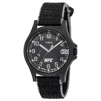 Часы унисекс Timex UFC Apex 30th Anniversary UFC Apex 30th Anniversary TW2V90800 кварцевые ежедневные водонепроницаемые акриловый черный циферблат пластик [TIMEX] [Товар] чёрный