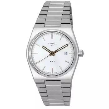 Часы унисекс Tissot PRX T-Classic из нержавеющей стали с серебряным циферблатом T137.210.11.031.00 T1372101103100 100M