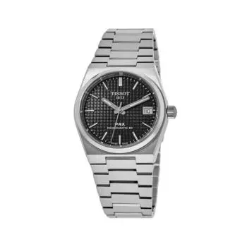 Часы унисекс Tissot PRX T-Classic Powermatic 80 с черным циферблатом T137.207.11.051.00 100M чёрный