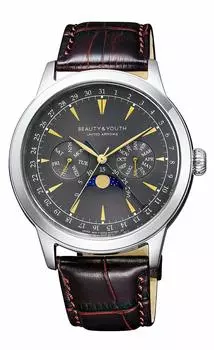Часы UNITED ARROWS Beauty Youth United Arrows MOON PHASE LIMITED EDITION Коричневый [Citizen] BEAUTY&YOUTH & BH5-218-60 Мужские